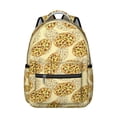 thumbnail image 1 of Pizza Style School Backpack - Fashionable & Functional for Teens & Adults, Large Capacity, Trendy Pizza Design, Great for College & Work Trips, 1 of 6