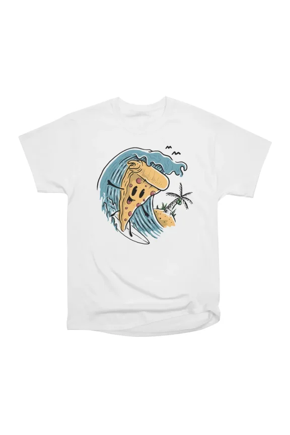 Pizza Surfing T-Shirt Tee Gift For Him Merch For Her Apparel For Friend