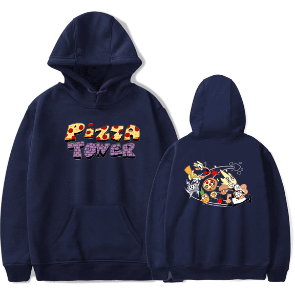 Pizza Tower Merch Hoodie Men Women Cartoon Fashion Print Casual Hooded Sweatshirt Long Sleeve Unisex