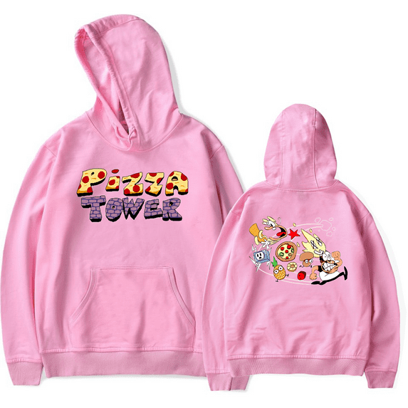 Pizza Tower Merch Hoodie Men Women Cartoon Fashion Print Casual Hooded Sweatshirt Long Sleeve Unisex