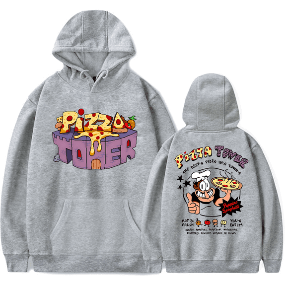 Pizza Tower Merch Hoodies Men Women New Print Casual Fashion Streetwear Sweatshirt
