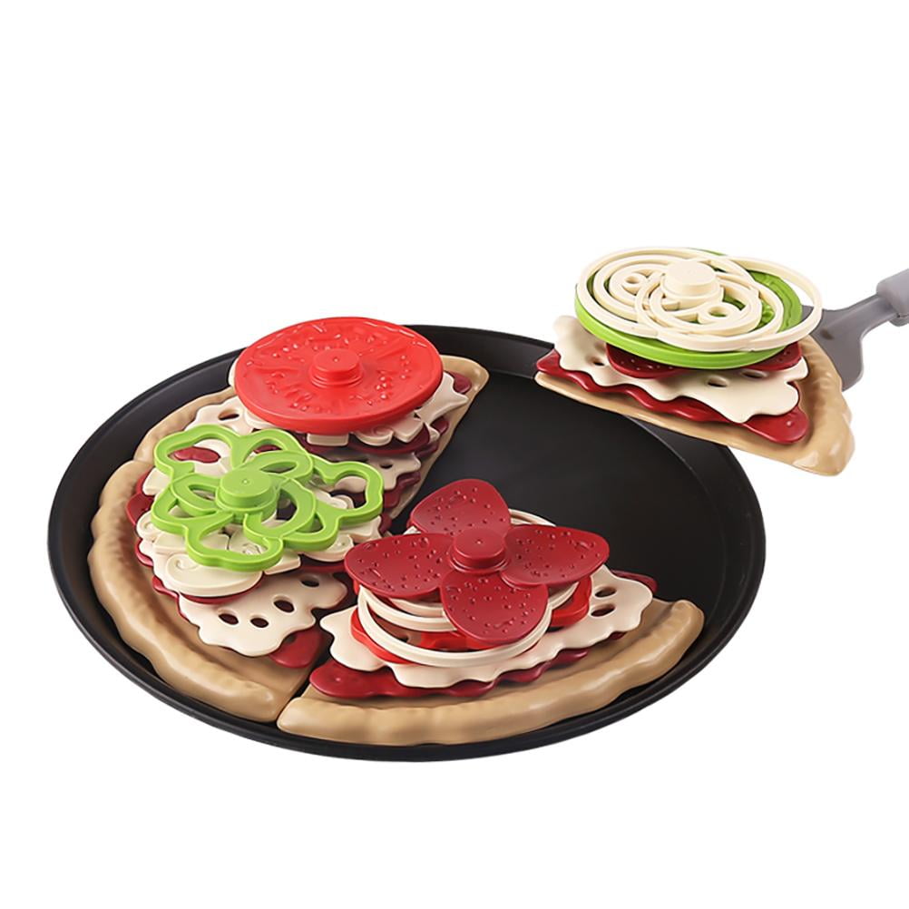 Pizza Toy Set for Kids Play Food Toy Set Play Food Toy Kitchen Role-Play  Toy Set Simulation Pizza Early Learning Game Toy 