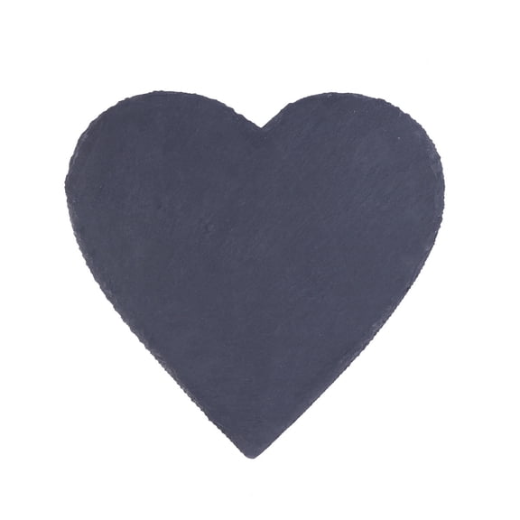 Pizza Tray Heart-shaped Stone Plate Natural Slate Appetizers Plates Eye-catching European Style Food 20 CM