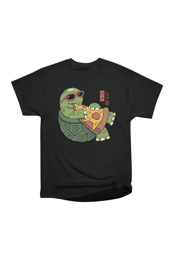 Pizza Turtle T-Shirt Tee Gift For Him Merch For Her Apparel For Friend