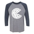 thumbnail image 1 of Pizza Unisex 3/4 Sleeve Baseball Raglan Tee, 1 of 2