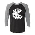 thumbnail image 1 of Pizza Unisex 3/4 Sleeve Baseball Raglan Tee, 1 of 3