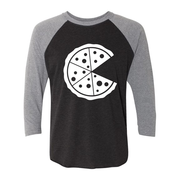 Pizza Unisex 3/4 Sleeve Baseball Raglan Tee