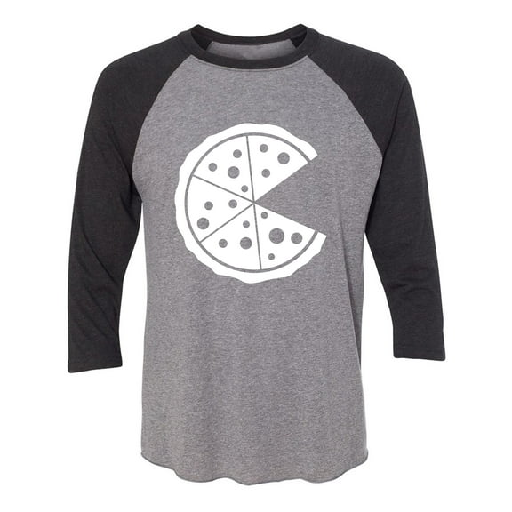 Pizza Unisex 3/4 Sleeve Baseball Raglan Tee