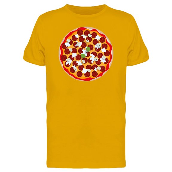 Pizza View From Above T-Shirt Men -Image by Shutterstock, Male Medium