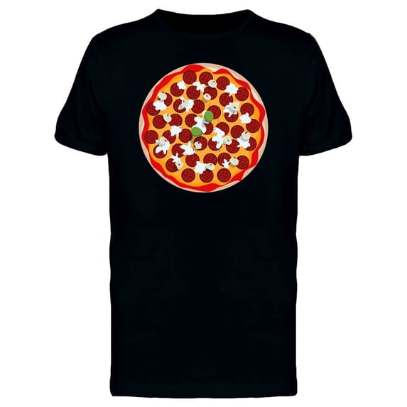 Pizza View From Above Tee Men's -Image by Shutterstock