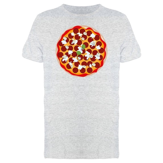 Pizza View From Above Tee Men's -Image by Shutterstock