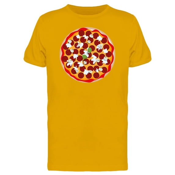Pizza View From Above Tee Men's -Image by Shutterstock