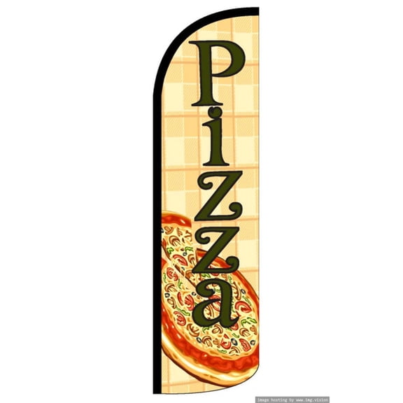 Pizza Windless flag Without Pole Advertisement /Business Flags | Feather Flag |