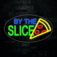 thumbnail image 1 of Pizza by the slice LED Neon Sign 28"L x 16"H #34296, 1 of 3
