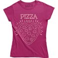 thumbnail image 1 of Pizza with Heart Image - Funny Food Lover Women's T-Shirt, 1 of 4