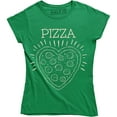 thumbnail image 1 of Pizza with Heart Image - Funny Food Lover Women's T-Shirt, 1 of 4