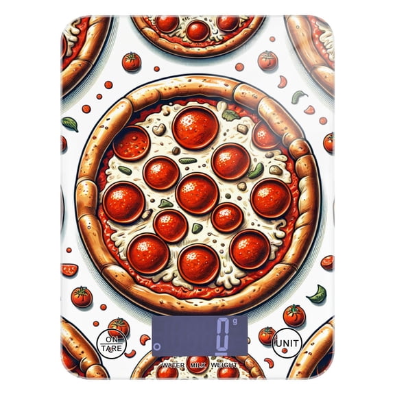 Pizzas Food Scale Digital Kitchen Scale Waterproof Grams Ounces lbs for Weight Loss