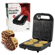 Pizzelle Maker Machine, 2 * 4" Non-stick Electric Pizzelle Cookie Baker for Holiday, Party, Treat
