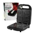 thumbnail image 1 of Pizzelle Maker Machine, Mini Non-stick Electric Pizzelle Cookie Baker Makes 4 Mini Cookies atOnce - Fun Baking Supplies for Holiday, Party, Treat (Ceramic Coating, 2 * 4"), 1 of 8