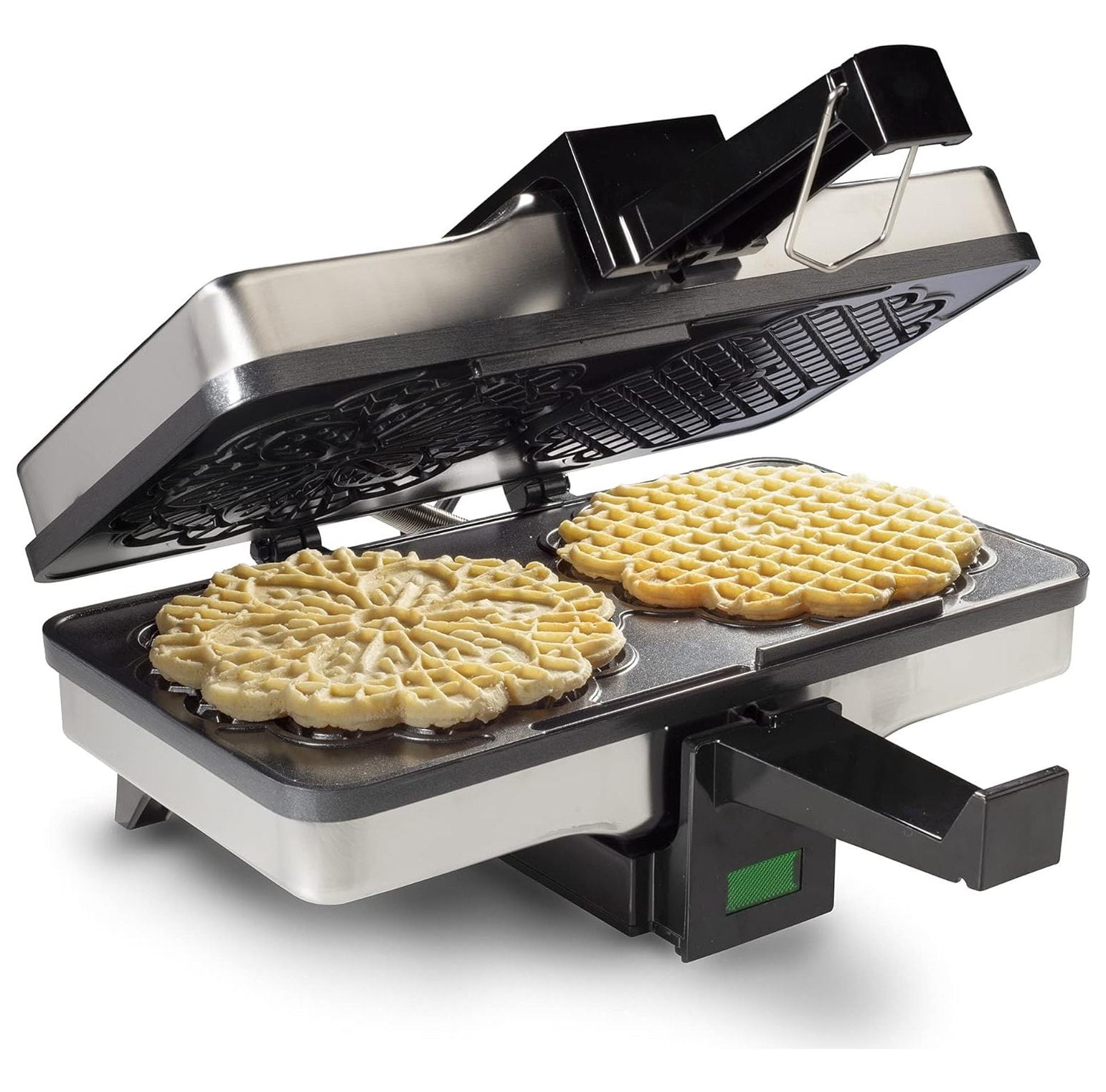 Pizzelle Maker - Non-stick Electric Pizzelle Baker Press Makes Two 5 ...