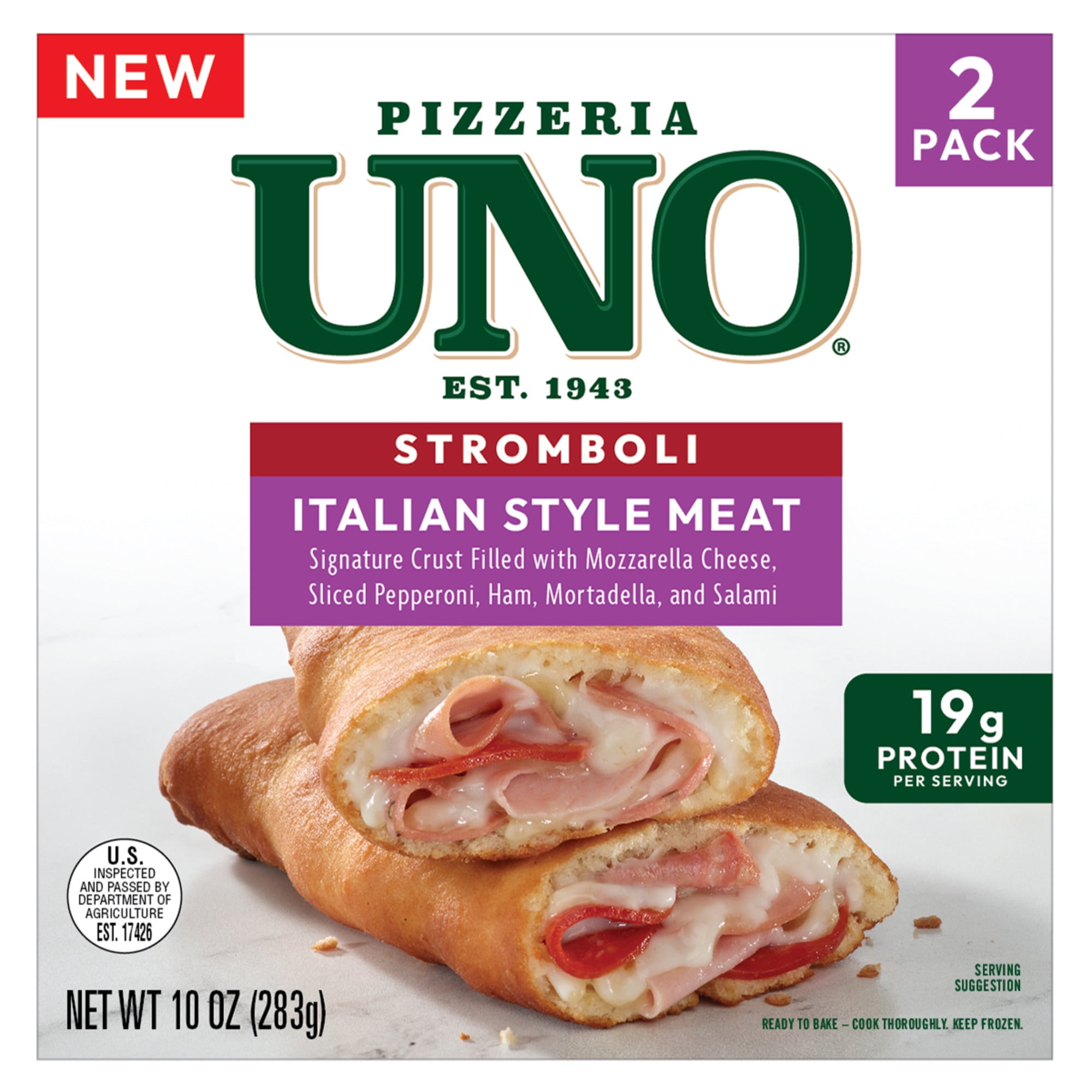 Pizzeria Uno Italian Style Meat Stromboli, 5 oz, Twin Pack, Frozen