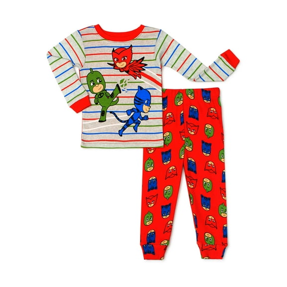 Pj Mask Toddler Boys Snug Fit Cotton Long Sleeve Pajamas, 2pc Set (2T-5T)