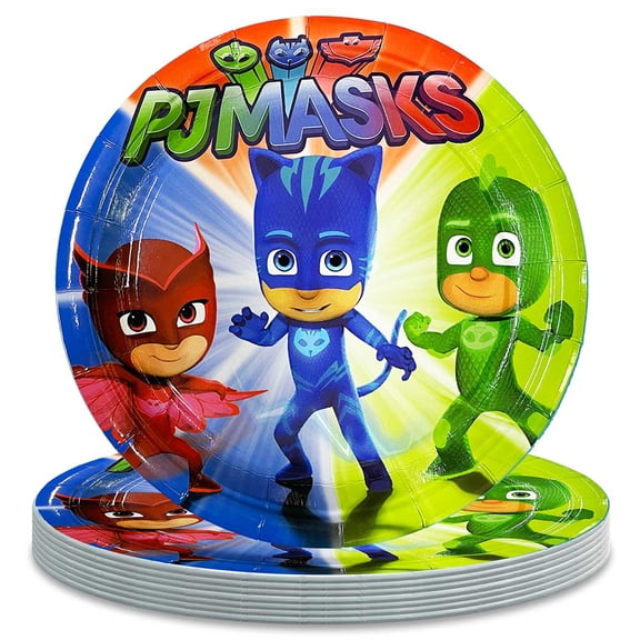 Pj Masks Birthday Decorations Plates Party Supplies Tableware Disposable Dinnerware