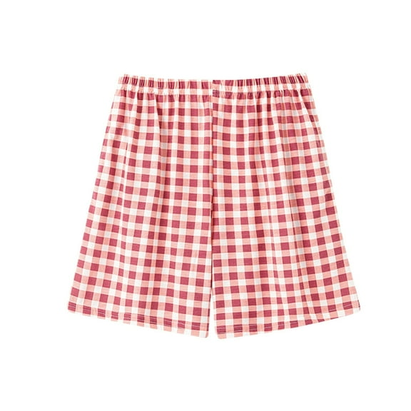 Pj Shorts for Women, Audhol Womens Elastic Waist Shorts Summer Summer Casual Sports Hiking Shorts Sleep Shorts Women Pink L