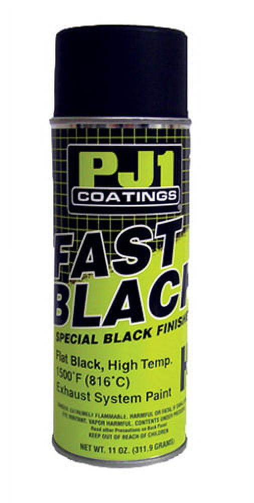 Pj1 Spray Flat Black HITemp Paint 2000f Net Wt 11 oz