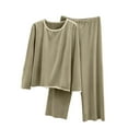 thumbnail image 1 of Pjs Sets For Women Sevevn Womens Pajamas Sets 2 Piece PJS Crewneck Long Sleeve Sleepwear Comfy Pants Lounge Set, 1 of 6