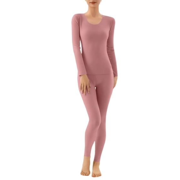 Pjs Sets for Women Fall Winter Loose Fit Match Casual Thermal Thick Straight Leg Basic Trousers Pajama Pjs Sets Ladies 2026