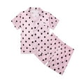 thumbnail image 1 of Pjs for Boys Casual Cartoon Printed Short Sleeve Sleepwear Button-Down Nightwear Boys Pajama Set for Kids 9-10 Years, 1 of 8