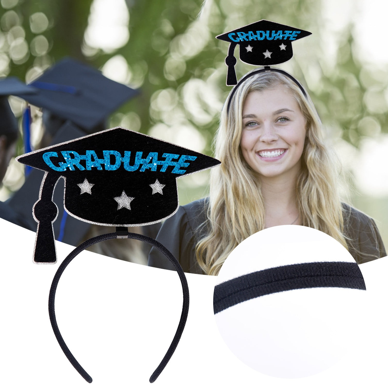 Pjtewawe Barrettes Graduation Dress Up Accessory Party Graduation
