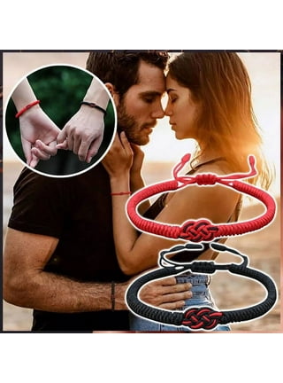 XIAQUJ Couple Bracelet Couple Never Transfer Love Gift to Boyfriend  Girlfriend Vows Eternal Love Bracelets C_001