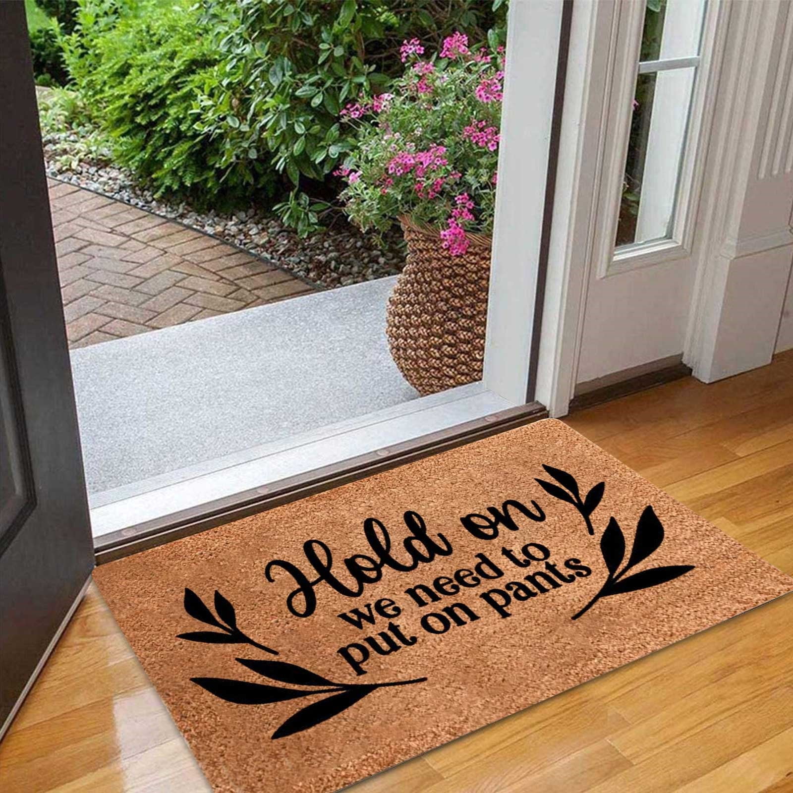 Outdoor Mat - Come Inside - Funny Welcome Mat for Front Entrances