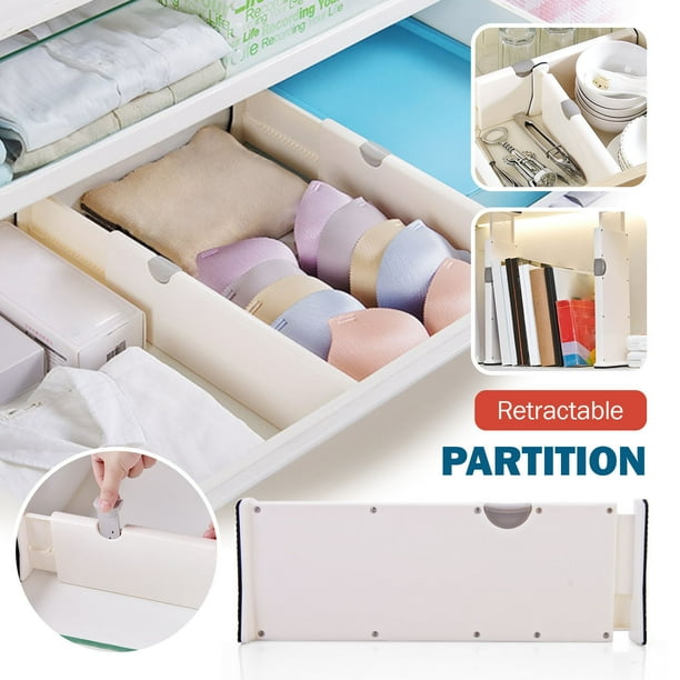 Pjtewawe Drawer Organizer Divider Expandable Dresser Drawer Organizer