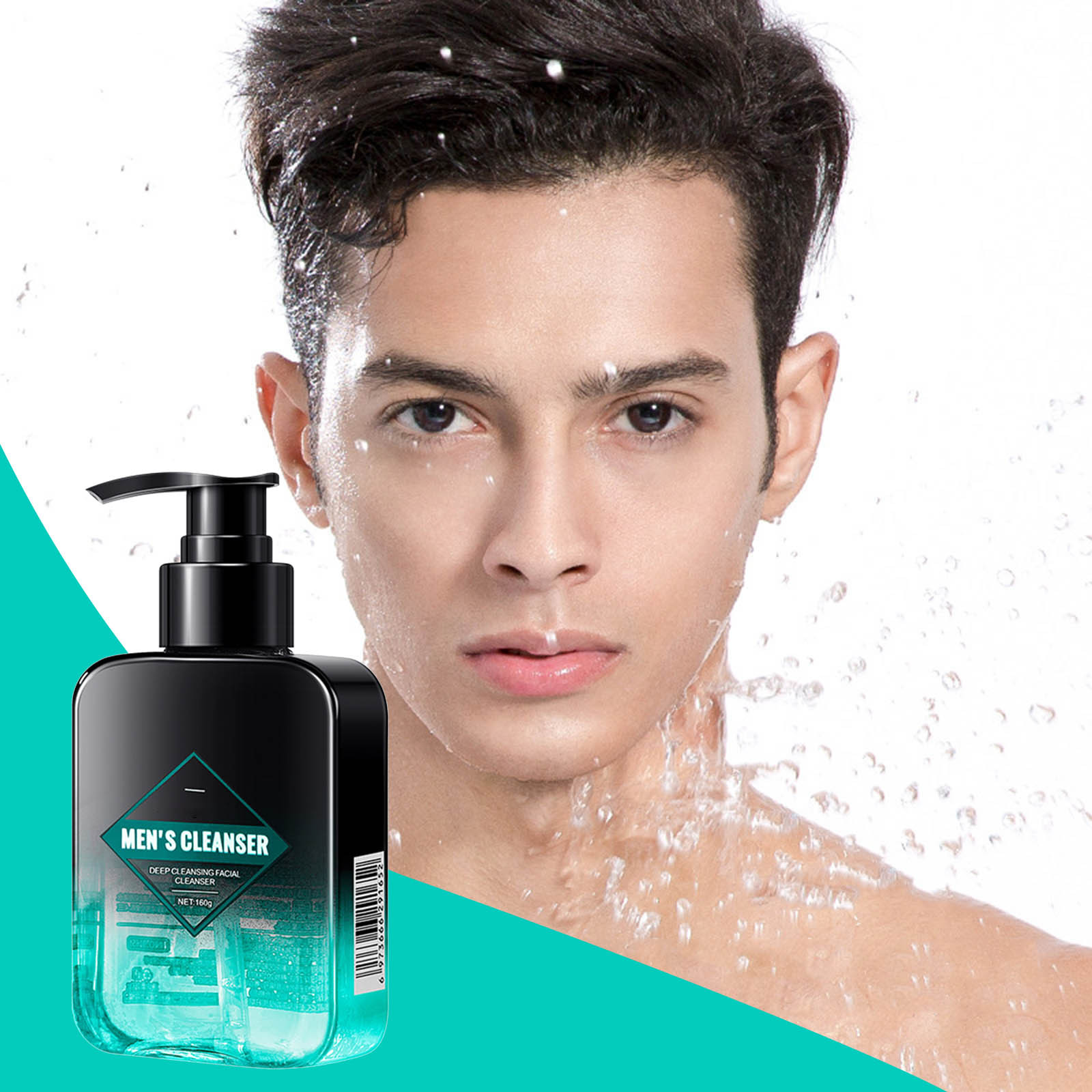 Pjtewawe Facial Cleanser Men's Oil Control Face Wash Deep Cleansing And Hydrating Facial