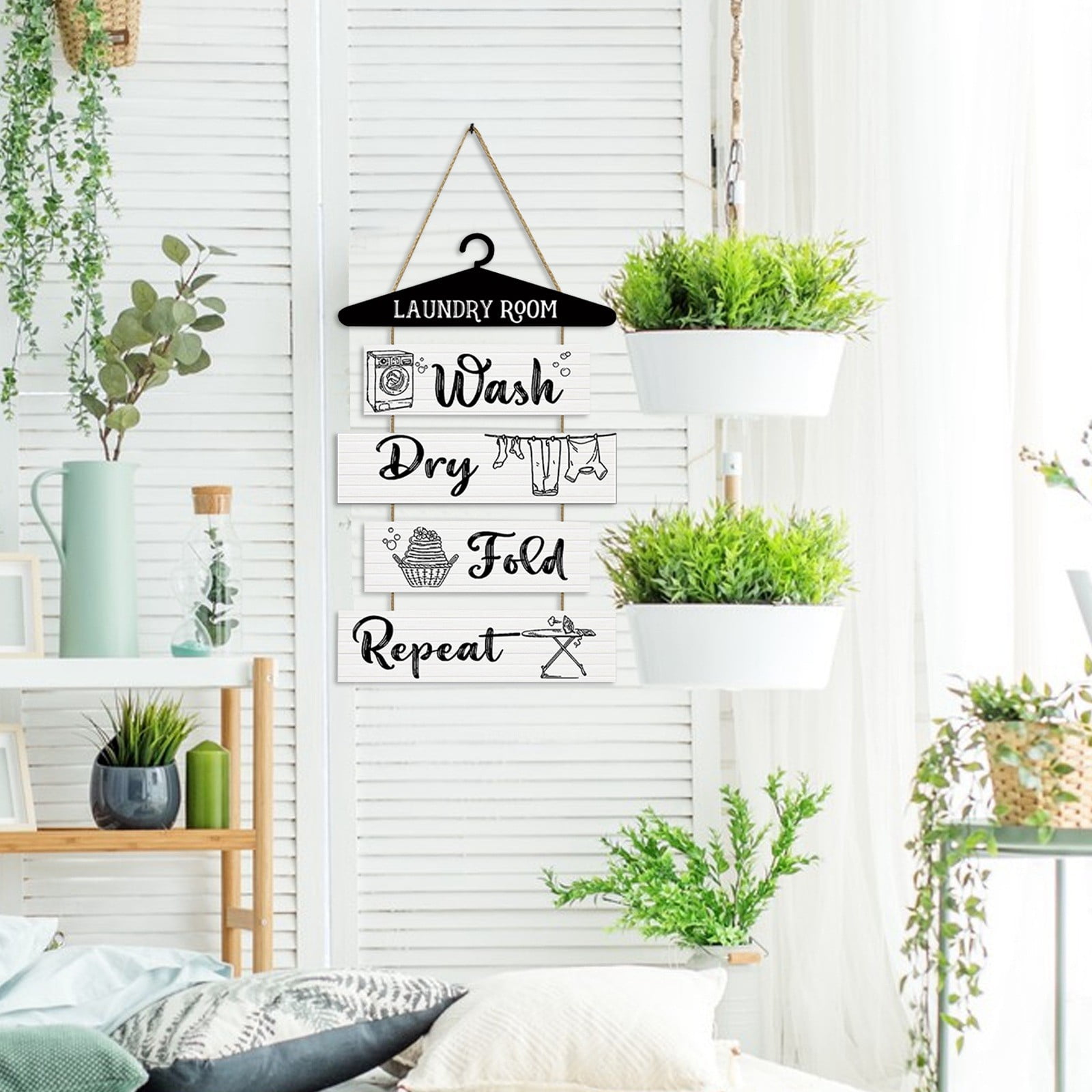 Pjtewawe Hangs Wall Decoration Laundry Room Wall Decoration Signs Wooden Paintings Rural Laundry Room Rules Hanging Wooden Tags Wooden Hanging Tags