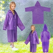 Pjtewawe Kids Raincoat, Splash-Proof All-Weather Cover, Reusable Lightweight Outerwear, Perfect for Camping, School, Playdates, Protect Against Wind & Rain, Ideal for Toddlers & Young Explorers