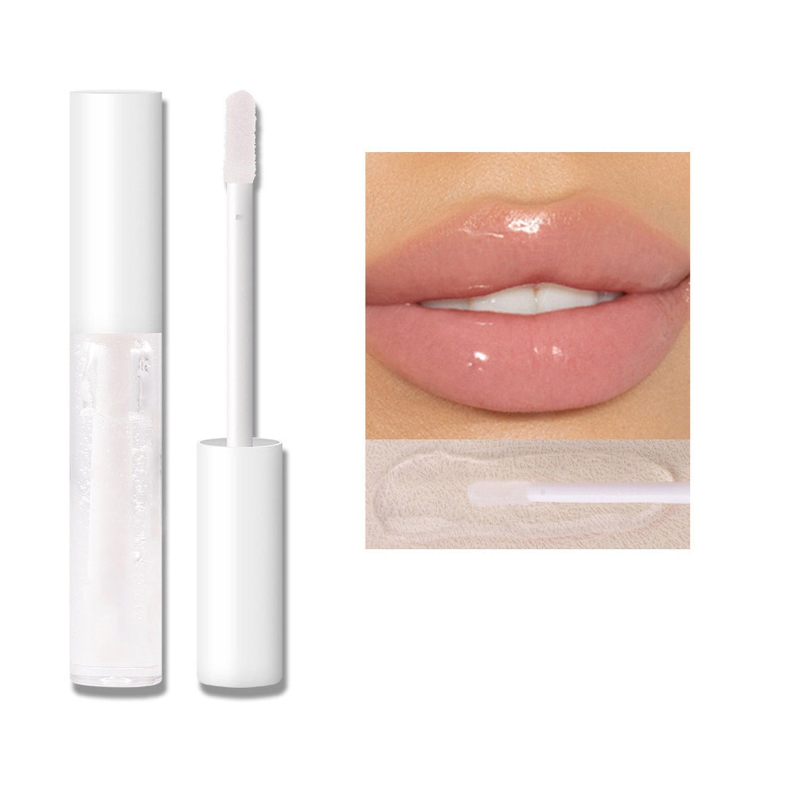 Pjtewawe Lip Glosses Lip Gloss Mirror Series Hydrating Lip Gloss With