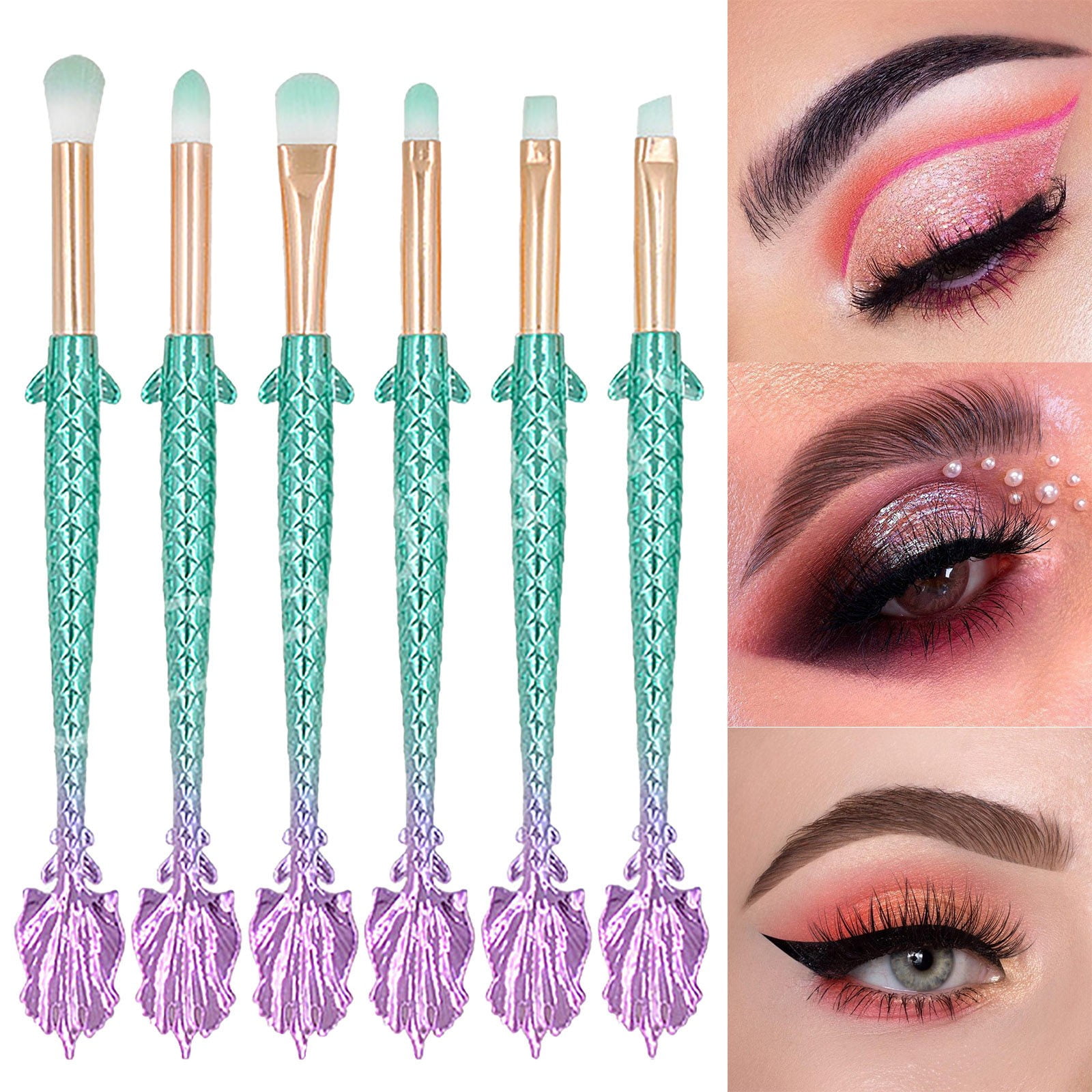 Pjtewawe Makeup Set Eye Makeup Brushes 6 Eyeshadow Brushes Makeup Brush