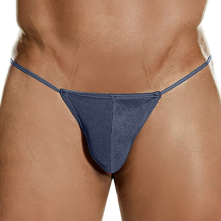 Pjtewawe Mens Underwear Low Waist Pocket Thong Multi Color Triangle Pouch  Briefs T Pants Briefs Underwear 