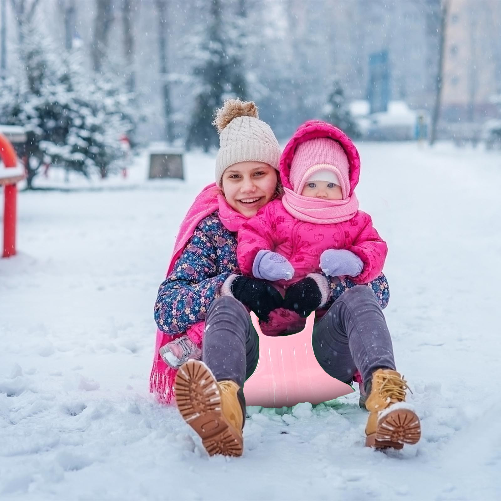 Pjtewawe Winter Sports Equipment Children's Snowboard Grass Pad Snow