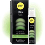 Pjur MAN Lust Pleasure Gel for Men, Water-Based Sensation Gel with Paracress Extract, Long-Lasting Tingling Effect, 0.5 fl oz / 15 ml