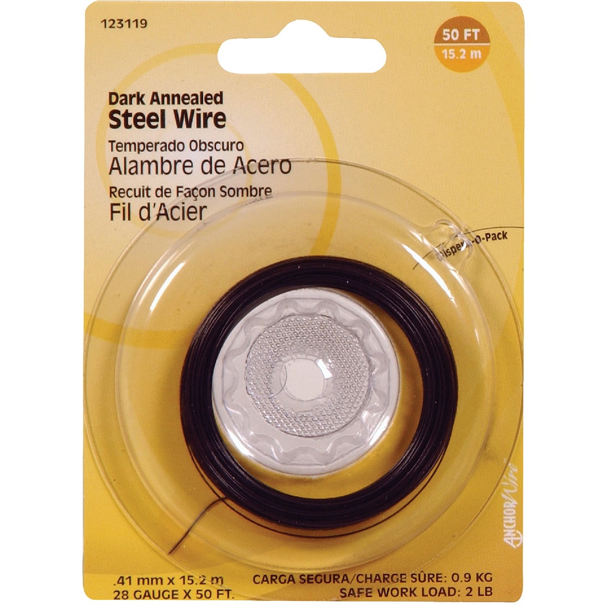 Pk/50' x 10: Hillman Steel Wire 123119-N — Indoor & Outdoor Use, NEC-Compliant