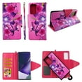 thumbnail image 1 of Pk Butterfly Flower Case for Samsung Galaxy S20 Ultra 5G Magnetic Detachable Pu Leather Wallet Cover Flap Closure and Snap-on Book Style Cases Card Holders Wrist Strap 2 in 1 Folio, 1 of 3