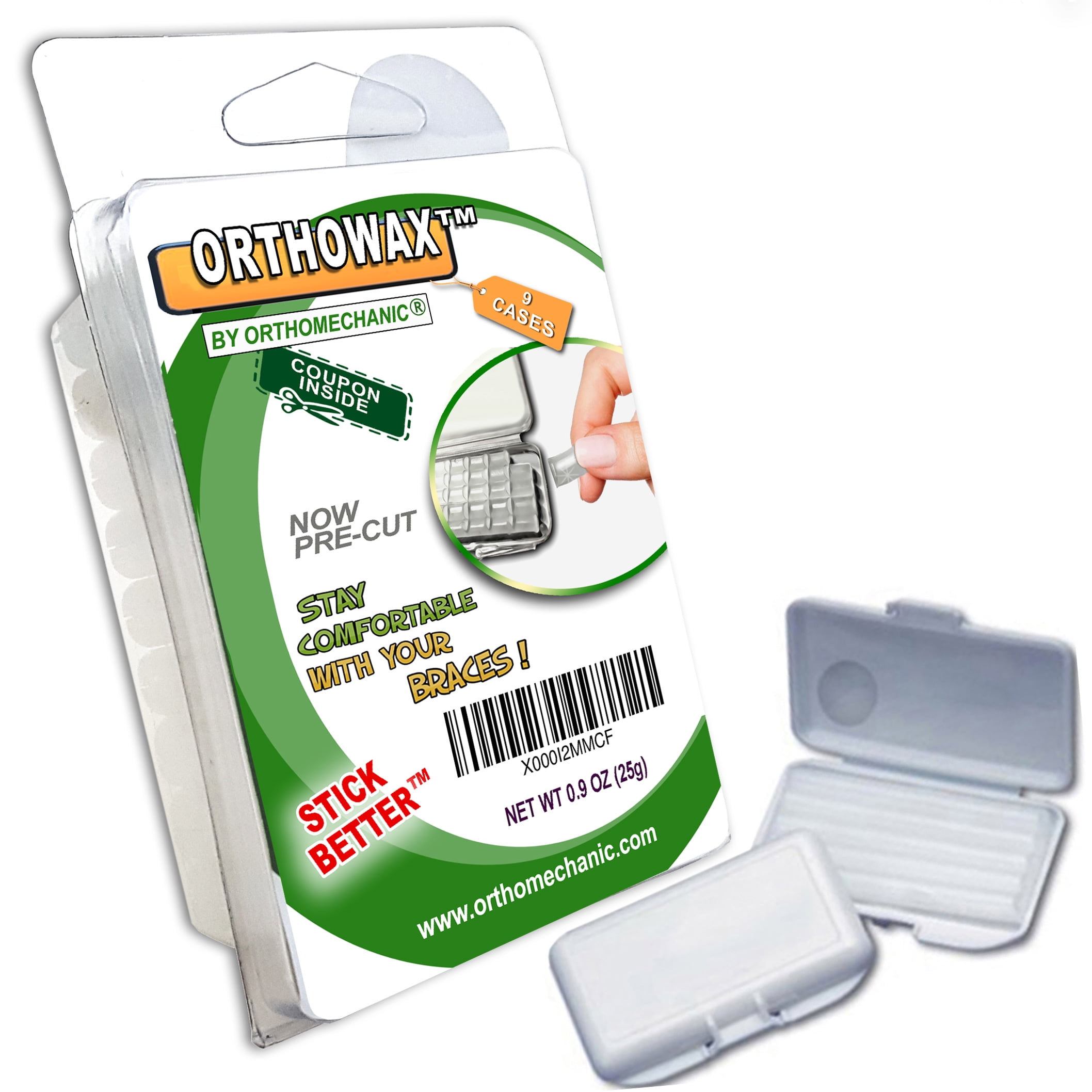 Pk of 9 Genuine Orthodontic Wax Now Precut For Braces and Aligners by