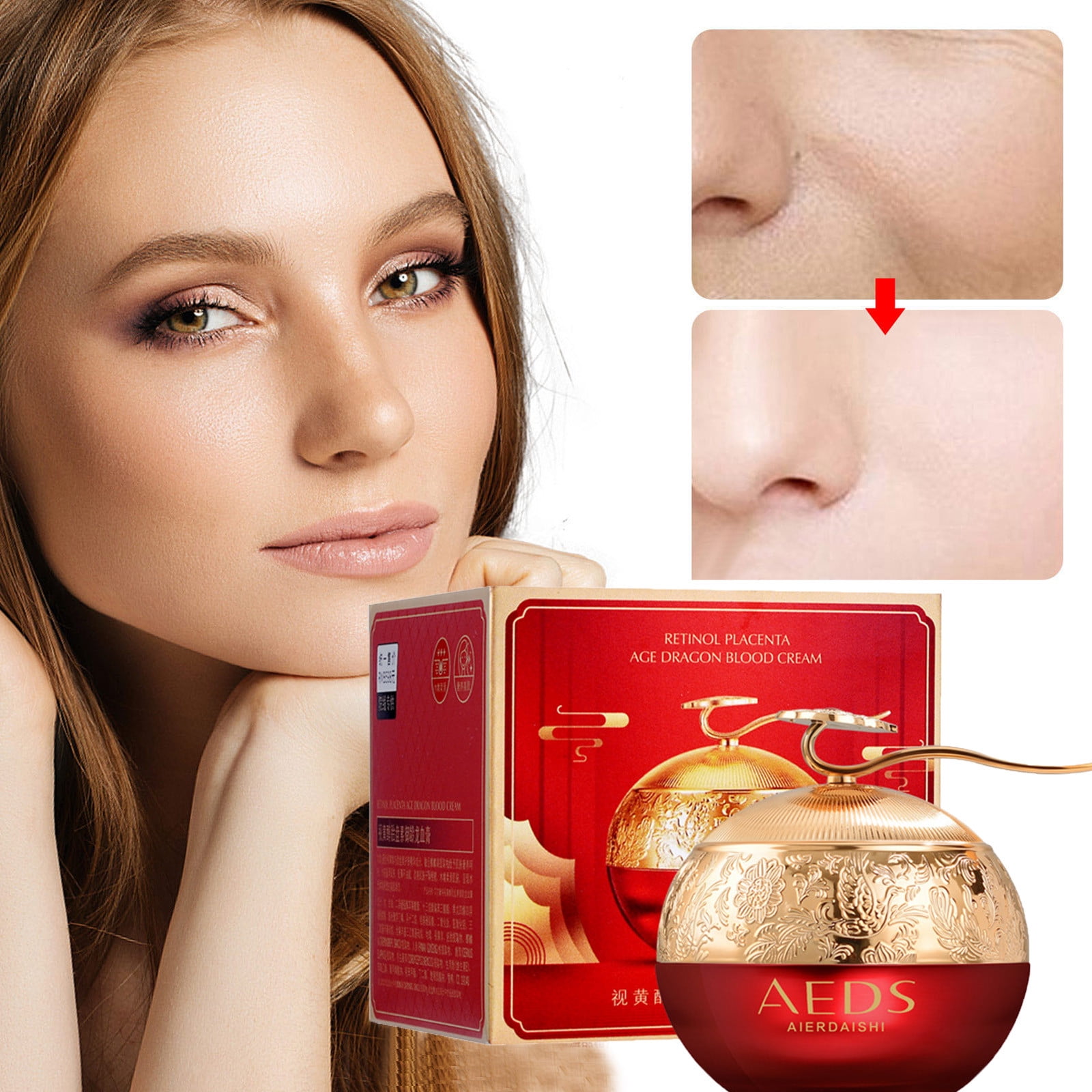 Pkeoh Face Cream, Moisturizing and Whitening, Dragon Blood