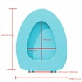 thumbnail image 1 of Pkeoh Soft Elongated Vinyl Toilet Seat Soft Vinyl Cover With Comfort Foam Cushioning - Fits All Standard Size Fixtures - Easy To Install (3Pc）, 1 of 4
