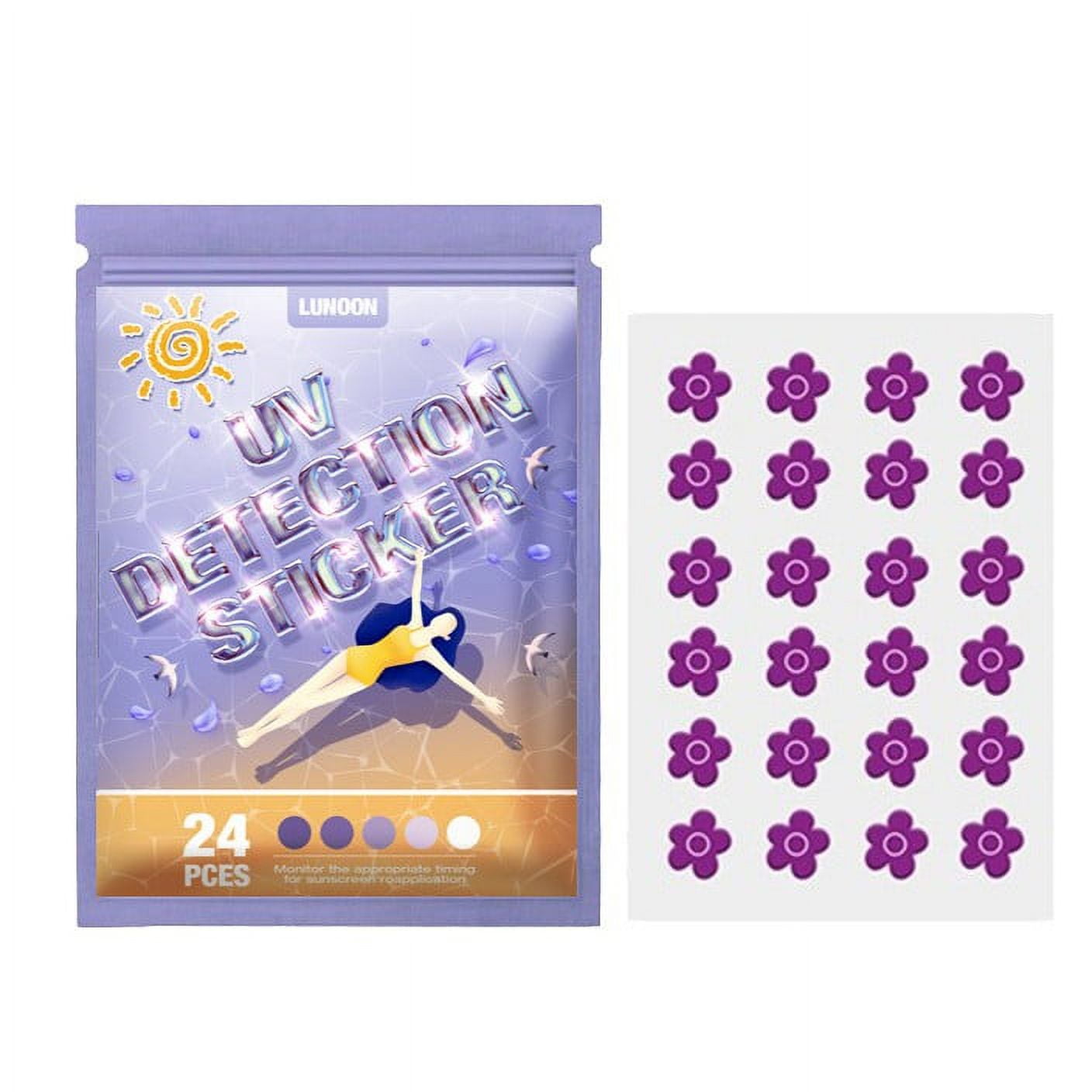 Pkeoh Uv Stickers Uv Stickers For Sunscreen Uv Detection Stickers